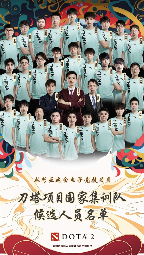電競首次入賽！杭州亞運會《DOTA2》國家集訓隊名單出爐：共27人(圖3)