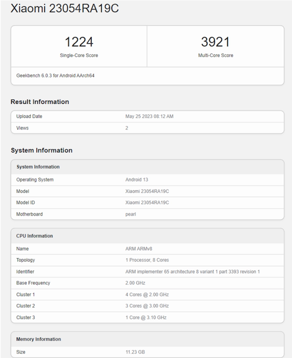 LCD黨福音！Redmi Note 12T Pro跑分出爐：搭載天璣8200(圖3)